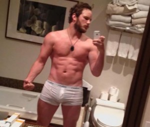 Chris Pratt, shirtless