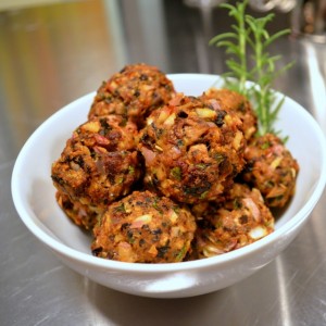 turkey herb meatballs finished