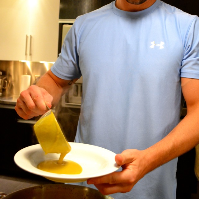 butternut squash + apple bisque queer in the kitchen