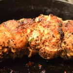 stuffed pork tenderloin seard again