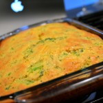 broccoli cheddar cornbread finished