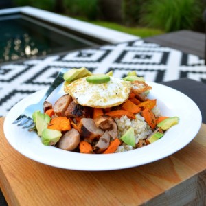 Weeknight protein bowls plated